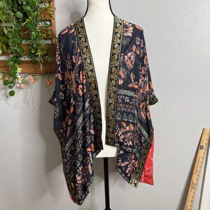 Soft Surroundings Floral Open Front Kimono Cardigan